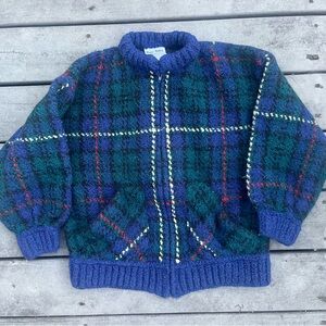 Vintage Boyne Valley Weavers Zip Cardigan